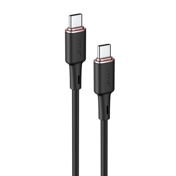 Cablu Acefast USB Tip C - USB Tip C 1,2 M, 60 W (20 V / 3 A) Negru (C2-03 Negru)  C2-03-C-C BLACK
